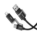 Kabel Hoco U155 4v1 USB-C/Lightning 60W 1,2 m černý
