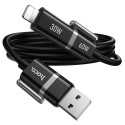 Kabel Hoco U155 4v1 USB-C/Lightning 60W 1,2 m černý