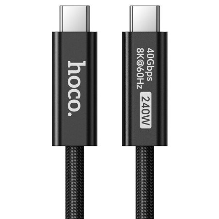 Kabel Hoco US15 USB-C na USB-C 240W 1 m černý