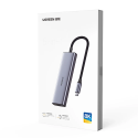 USB-C Hub Ugreen CM500 HDMI / 2x USB C / 2x USB A - šedý