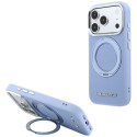 Kryt Karl Lagerfeld Saffiano iPhone 17 Pro Max MagSafe modrý