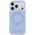 Kryt Karl Lagerfeld Saffiano iPhone 17 Pro Max MagSafe modrý