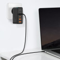 BASEUS CCGAN2P-L01 GaN Nabíječka 4v1 (2xUSB, 2x USB-C PD), výkon 100W, USB-C kabel, černá