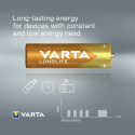 VARTA LONGLIFE alkalická tužková baterie AA 1.5V (LR6), 8 kusů