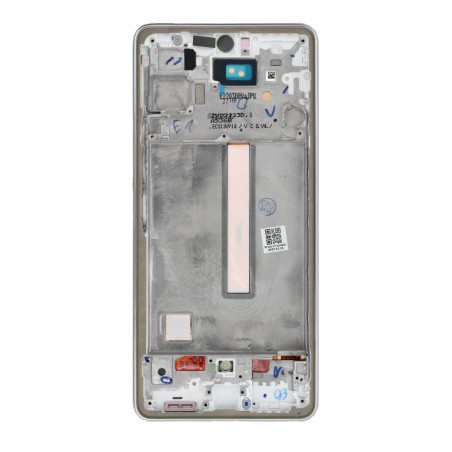 OLED displej (Hard OLED) pro Samsung Galaxy A53 (A536) s rámečkem – stříbrný