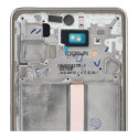 OLED displej (Hard OLED) pro Samsung Galaxy A53 (A536) s rámečkem – stříbrný