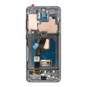 OLED displej (Soft OLED) pro Samsung Galaxy S20 4G s rámečkem – šedý