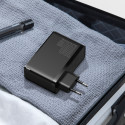 BASEUS CCGAN2P-L01 GaN Nabíječka 4v1 (2xUSB, 2x USB-C PD), výkon 100W, USB-C kabel, černá