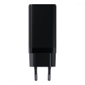 BASEUS CCGP050101 GaN3 Pro Tříportová nabíječka USB + 2x USB-C PD 65W a USB-C kabel, černá