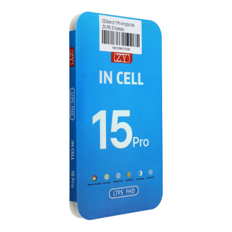 LCD displej (LTPS) ZY pro iPhone 15 Pro – černý