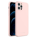 WOZINSKY Color Case Silikonový odolný a pružný kryt pro iPhone 13 Pro, růžový