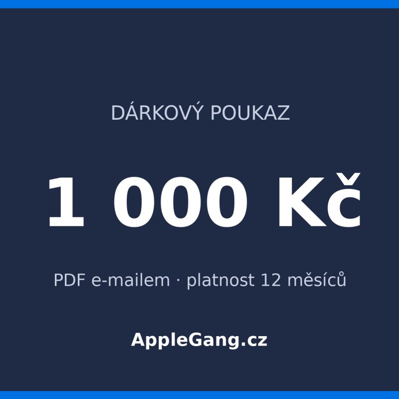Dárkový poukaz 1 000 Kč