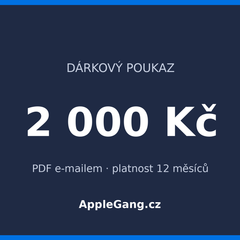 Dárkový poukaz 2 000 Kč