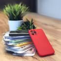 WOZINSKY Color Case Silikonový odolný a pružný kryt pro iPhone 7/8/SE 2020, červený