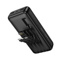 Powerbank Hoco J163A 20000mAh se čtyřmi kabely - černý