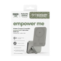 PanzerGlass emPower Qi2 MagSafe powerbanka 5000 mAh se stojánkem 360° pro iPhone – šedá