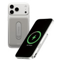 PanzerGlass emPower Qi2 MagSafe powerbanka 5000 mAh se stojánkem 360° pro iPhone – šedá