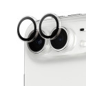 Ochranné kroužky fotoaparátu PanzerGlass Hoops pro iPhone Duo – čiré, s kovovým rámečkem