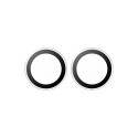 Ochranné kroužky fotoaparátu PanzerGlass Hoops pro iPhone Duo – čiré, s kovovým rámečkem