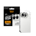 Ochranné kroužky fotoaparátu PanzerGlass Hoops pro iPhone Duo – čiré, s kovovým rámečkem