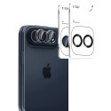 Ochrana fotoaparátu Tech-Protect CamRing Fit+ pro iPhone Duo – 2 sady, černá a čirá