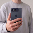 Ochrana fotoaparátu Tech-Protect CamRing Fit+ pro iPhone Duo – 2 sady, černá a čirá
