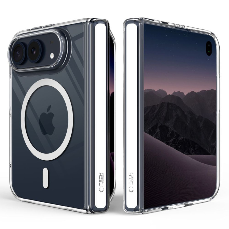 Kryt Tech-Protect MagPeak s MagSafe pro iPhone Duo – průhledný, hybridní TPU a PC