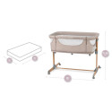 Postýlka MoMi SMART BED 4v1 - béžová – obrázek 8