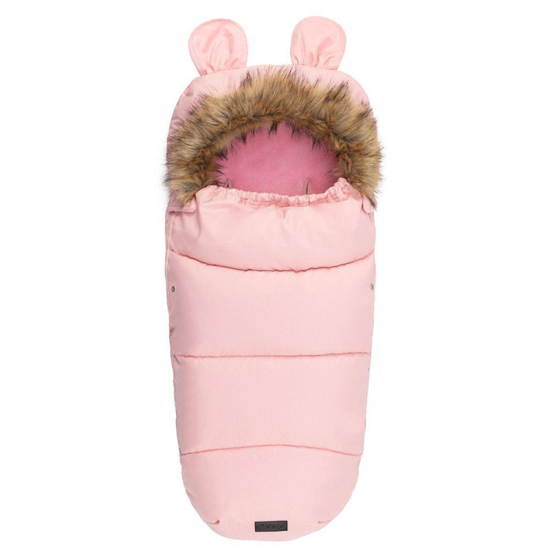 Zimní fusak MoMi COZY pro kočárek - růžový