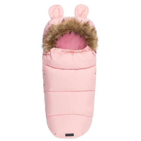 Zimní fusak MoMi COZY pro kočárek - růžový