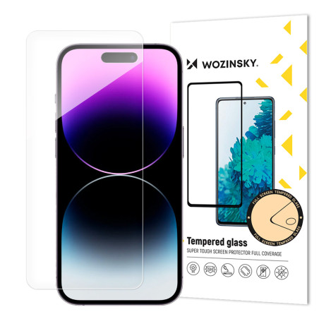 WOZINSKY Ochranné sklo 5D pro iPhone 15 Pro, čiré