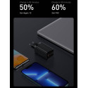BASEUS CCGP050102 GaN3 Pro Tříportová nabíječka USB + 2x USB-C PD 65W a USB-C kabel, bílá