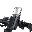 WOZINSKY WBHBK3 Plně kovový držák na kolo pro telefony 4,7-6,8", černý