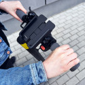 WOZINSKY WBHBK3 Plně kovový držák na kolo pro telefony 4,7-6,8", černý