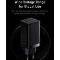 BASEUS CCGP050102 GaN3 Pro Tříportová nabíječka USB + 2x USB-C PD 65W a USB-C kabel, bílá