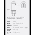 BASEUS CCGP050102 GaN3 Pro Tříportová nabíječka USB + 2x USB-C PD 65W a USB-C kabel, bílá