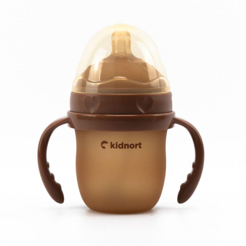 Kojenecká lahev Kidnort EPLE 150 ml 0-3 m - hnědá