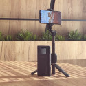 WOZINSKY WSSTK-01-BK Selfie teleskopická tyč 74cm se stativem (tripod) a Bluetooth, černá