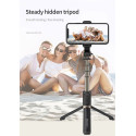 WOZINSKY WSSTK-01-BK Selfie teleskopická tyč 74cm se stativem (tripod) a Bluetooth, černá
