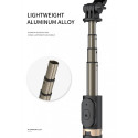 WOZINSKY WSSTK-01-BK Selfie teleskopická tyč 74cm se stativem (tripod) a Bluetooth, černá