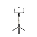 WOZINSKY WSSTK-01-BK Selfie teleskopická tyč 74cm se stativem (tripod) a Bluetooth, černá