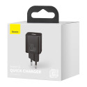 BASEUS CCSUP-B01 Super Si nabíječka USB-C PD výkonem 20W, černá