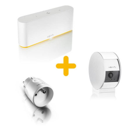 Řídící jednotka Somfy TaHoma Switch + vnitřní kamera + Zásuvka ON-OFF Plug io (typ E)