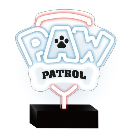 Dekorativní LED neon Tlapková patrola Logo na stojanu