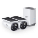 Venkovní kamera Baseus Security S1 PRO 3K 2 ks + centrální stanice - bílá