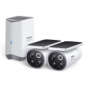 Venkovní kamera Baseus Security S1 PRO 3K 2 ks + centrální stanice - bílá – obrázek 2
