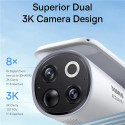 Venkovní kamera Baseus Security S1 PRO 3K 2 ks + centrální stanice - bílá – obrázek 4