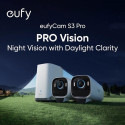 Venkovní kamera eufy S3 Pro 4K se solárním nabíjením - bílá – obrázek 3