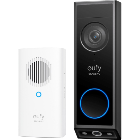 Domovní videozvonek eufy E340 2K s interní vyzváněcí jednotkou - černý
