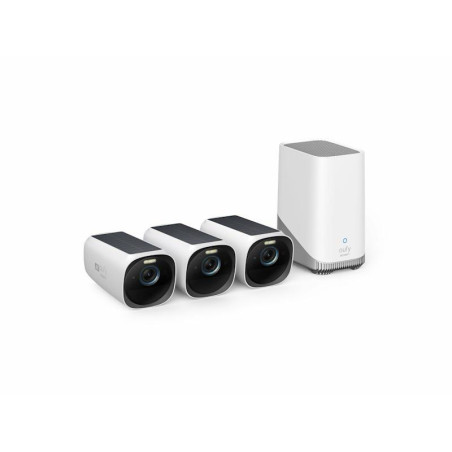 Venkovní kamera eufy S330 4K, sada 3 ks + HomeBase 3 - bílá